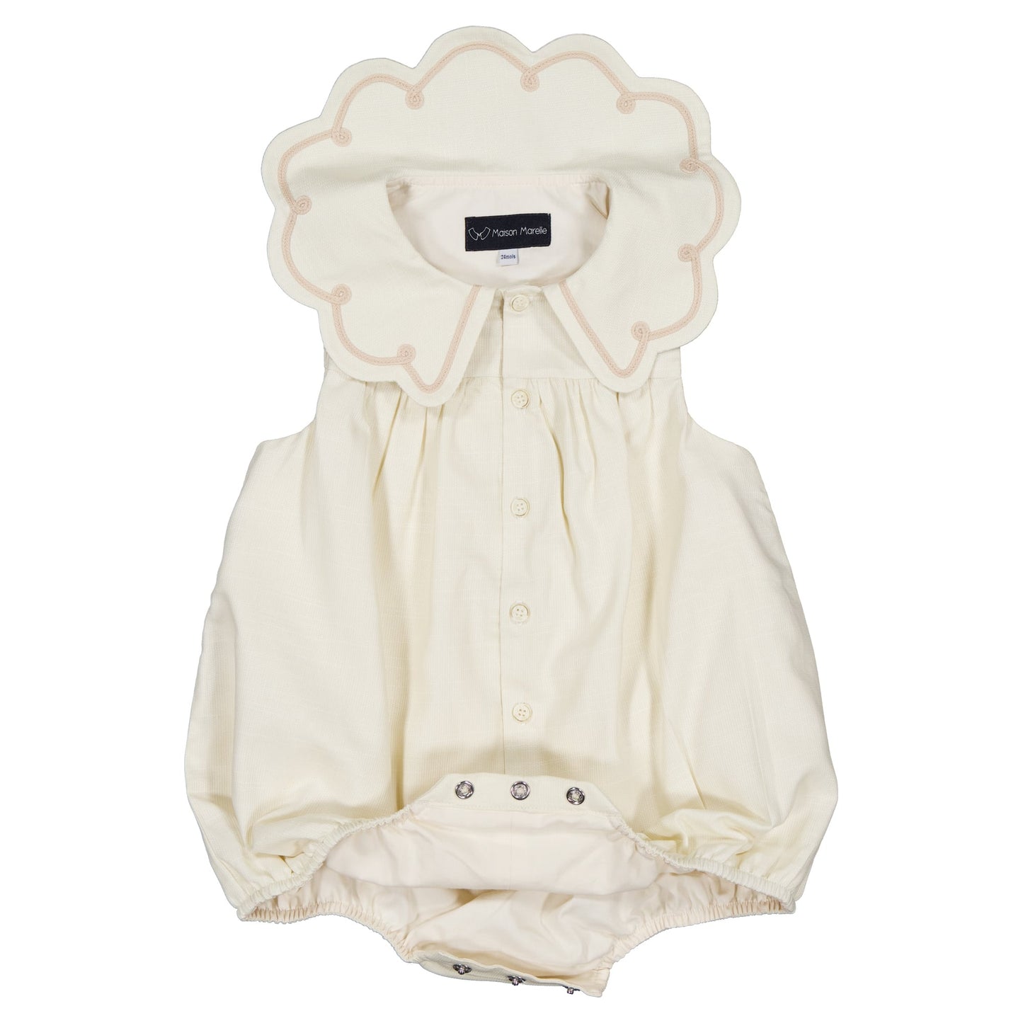 【ご予約終了】Maison Marelle|Romper CARNOT - linen short sleeves