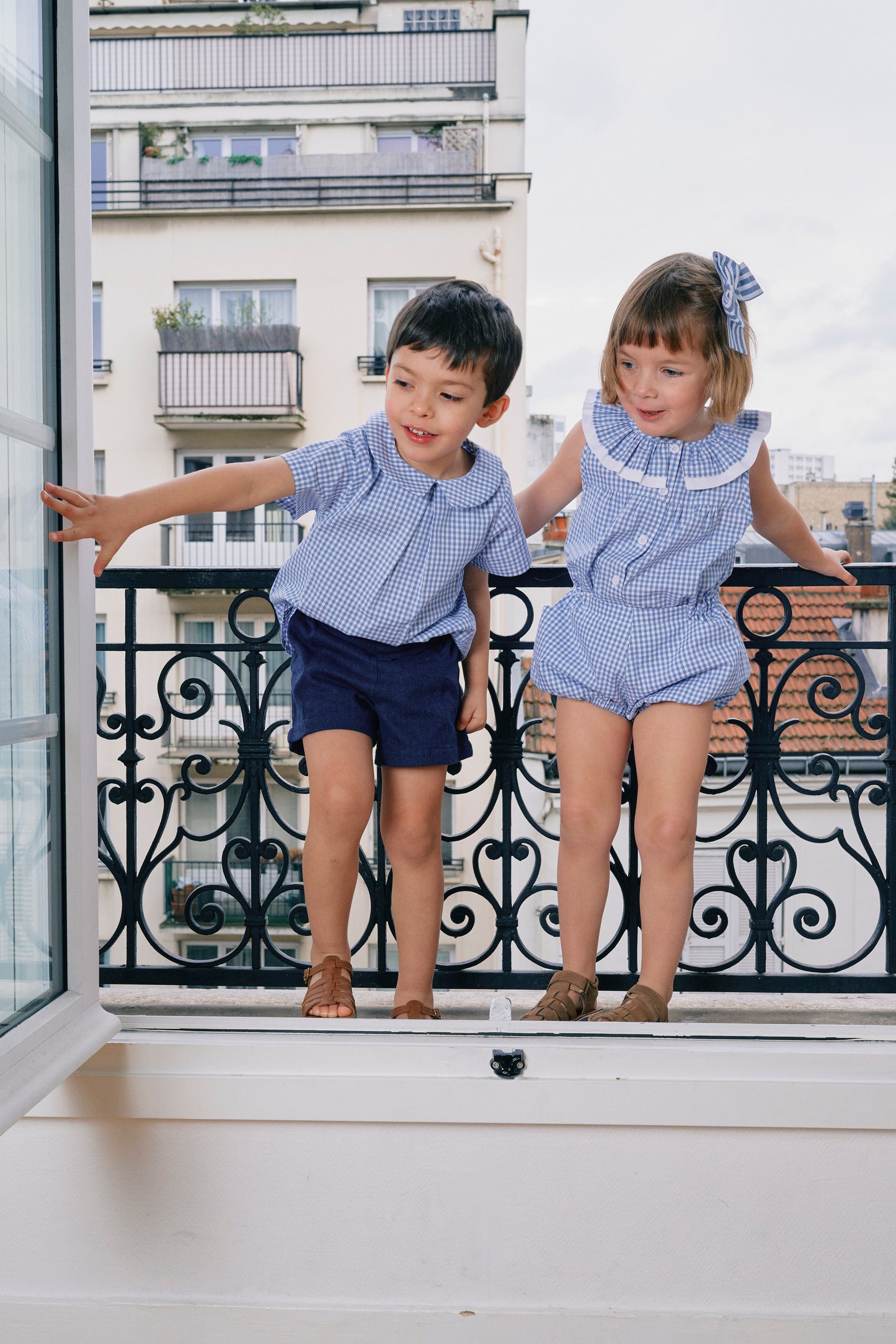 【ご予約終了】Maison Marelle|Bloomer CONFORT - gingham blue