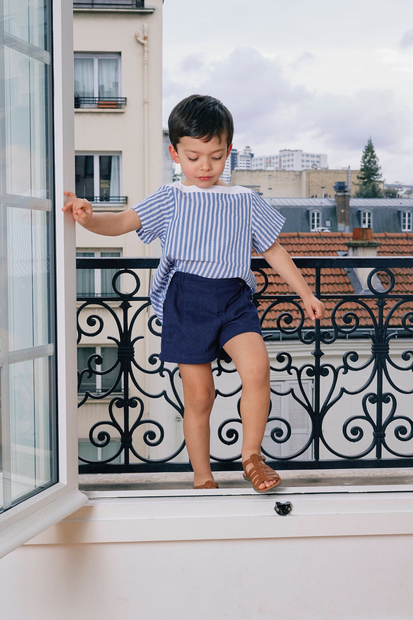 【ご予約終了】Maison Marelle|Short SABIN - Blue navy