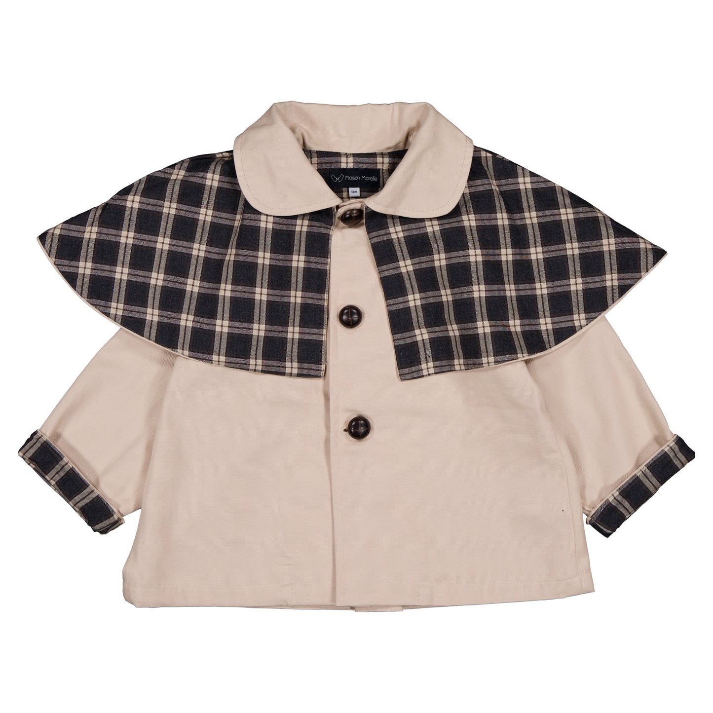 【ご予約終了】Maison Marelle|Jacket AMOVIBLE cape SHERLOCK - BEIGE
