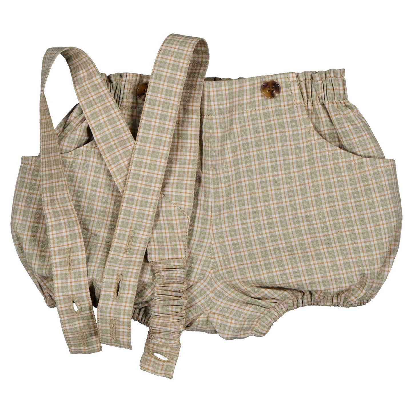 【ご予約終了】Maison Marelle|Bloomer straps TERNES - check green& caramel
