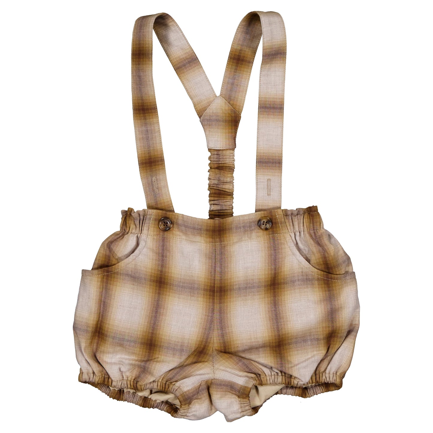 【ご予約終了】Maison Marelle|Bloomer straps TERNES - tartan honey & brown