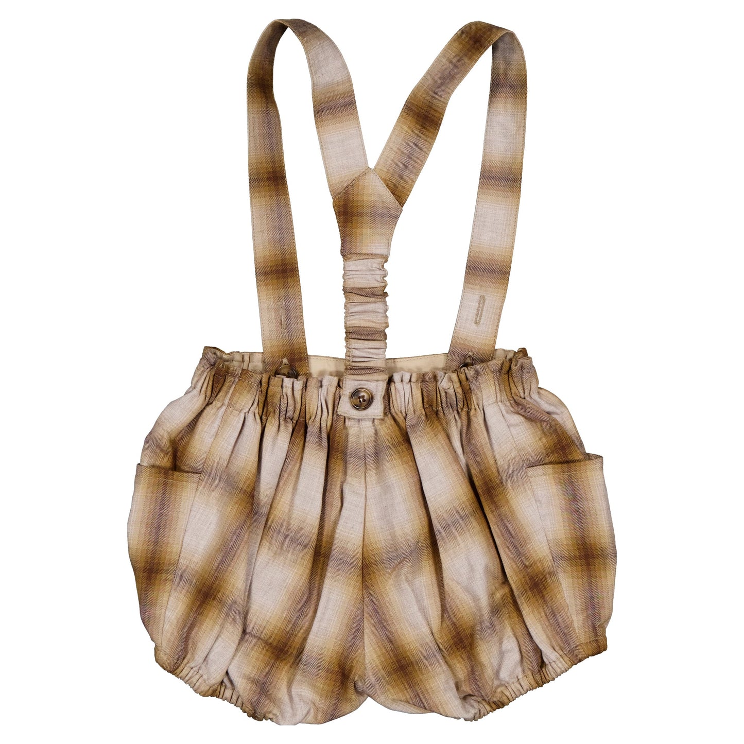 【ご予約終了】Maison Marelle|Bloomer straps TERNES - tartan honey & brown
