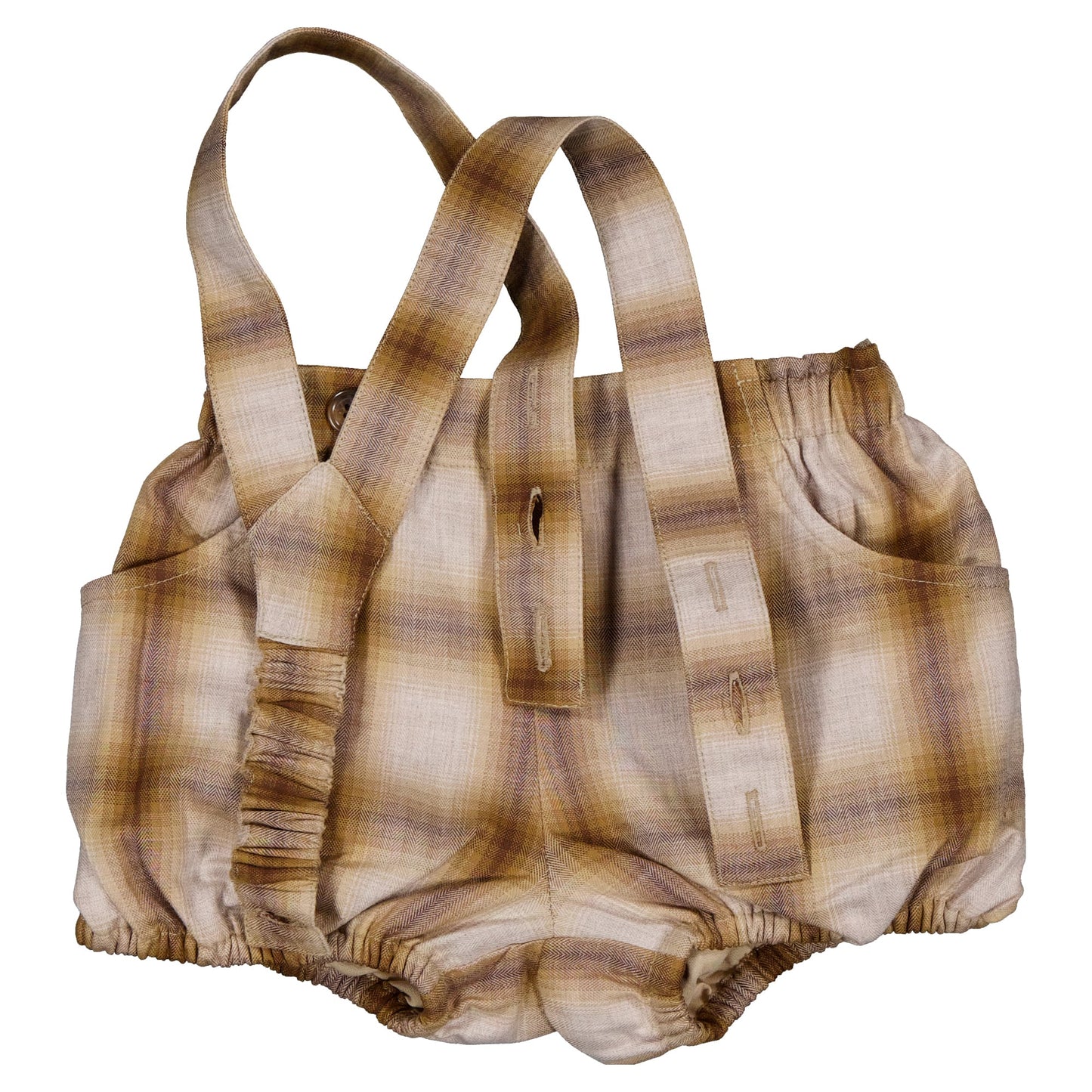 【ご予約終了】Maison Marelle|Bloomer straps TERNES - tartan honey & brown