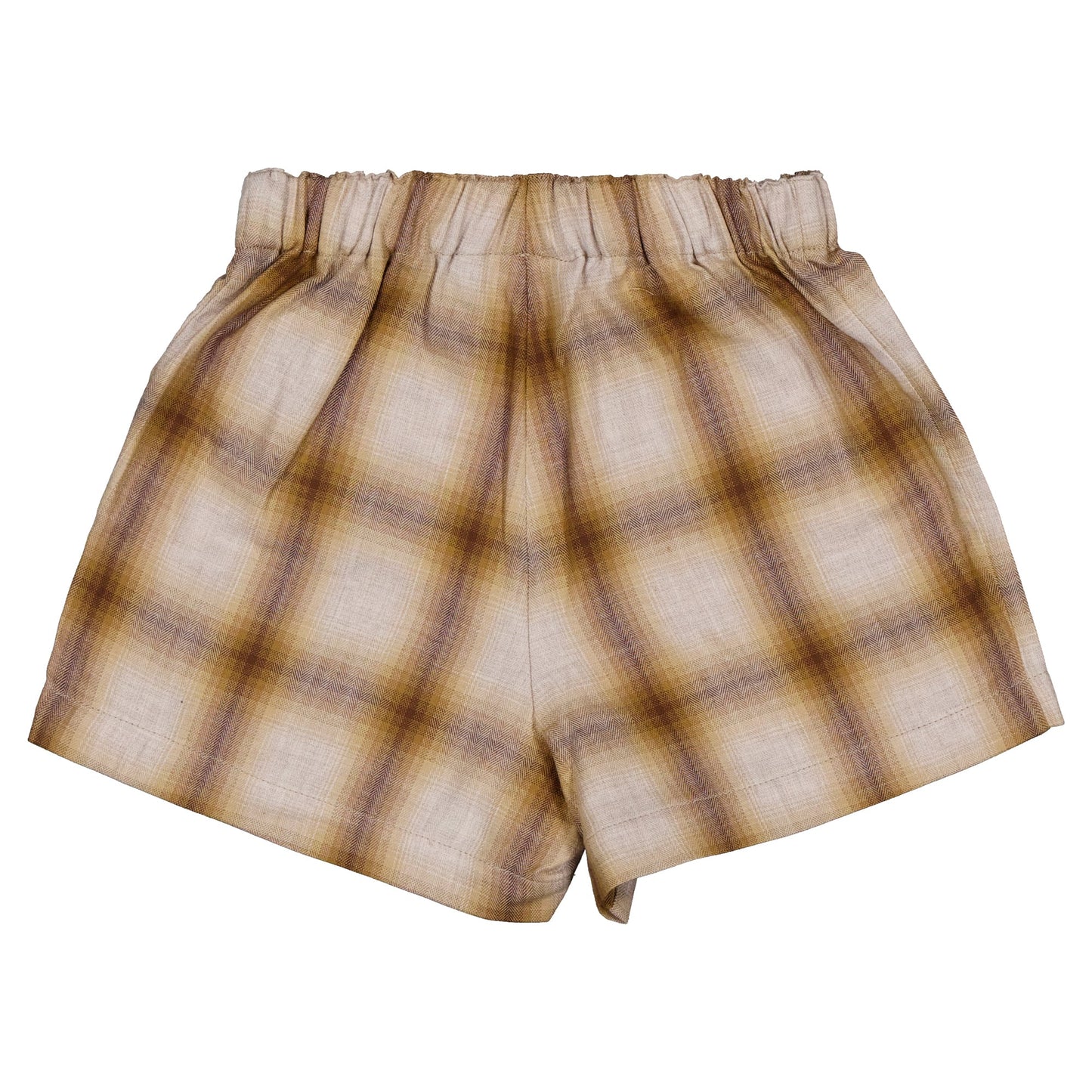 【ご予約終了】Maison Marelle|Short SEVRES - tartan honey & brown