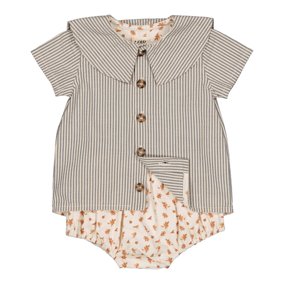 Loir Paris|LORETTE - FINE BLUE SRIPES