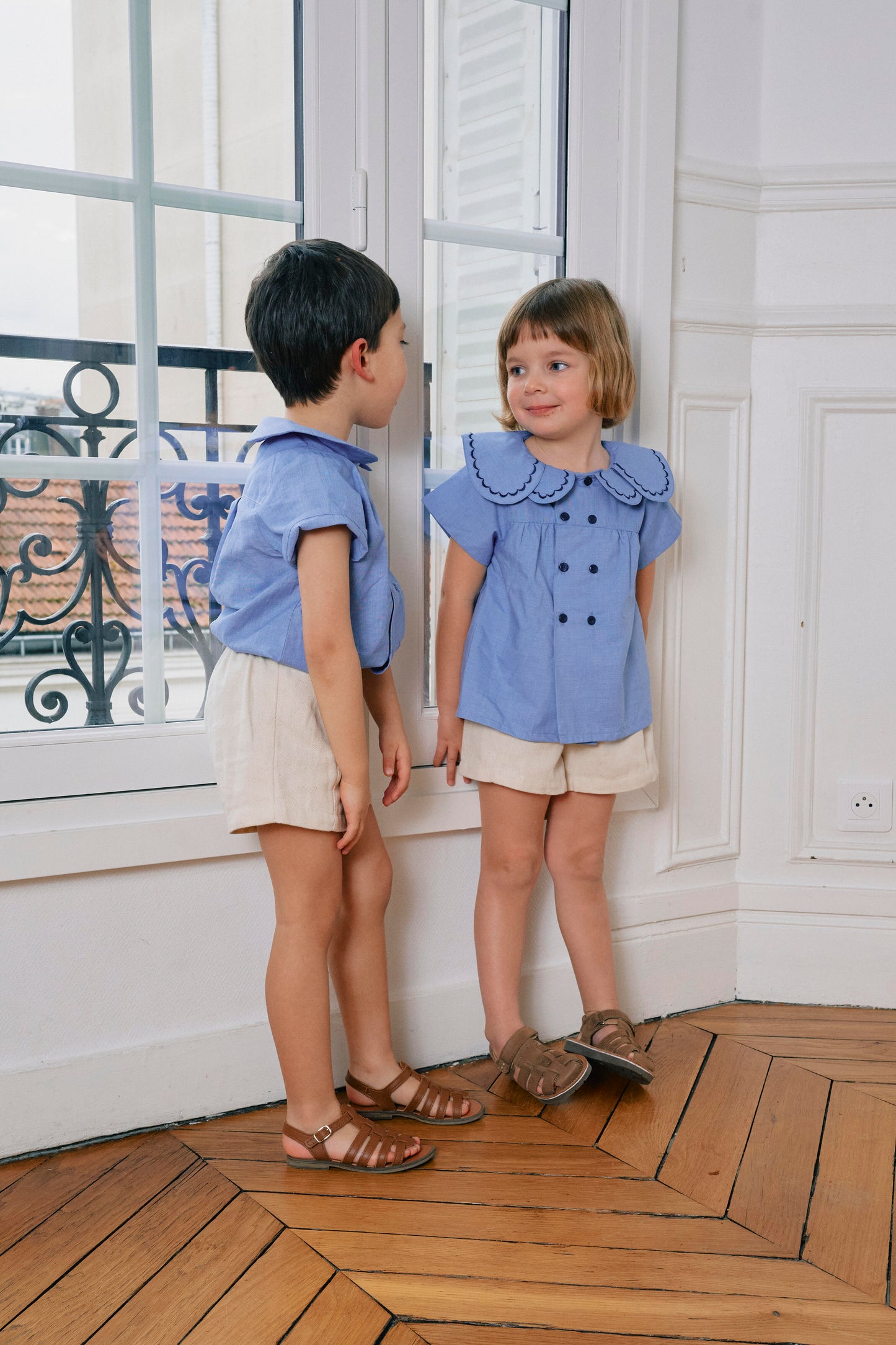 【ご予約終了】Maison Marelle|blouse CONVENTION - sky