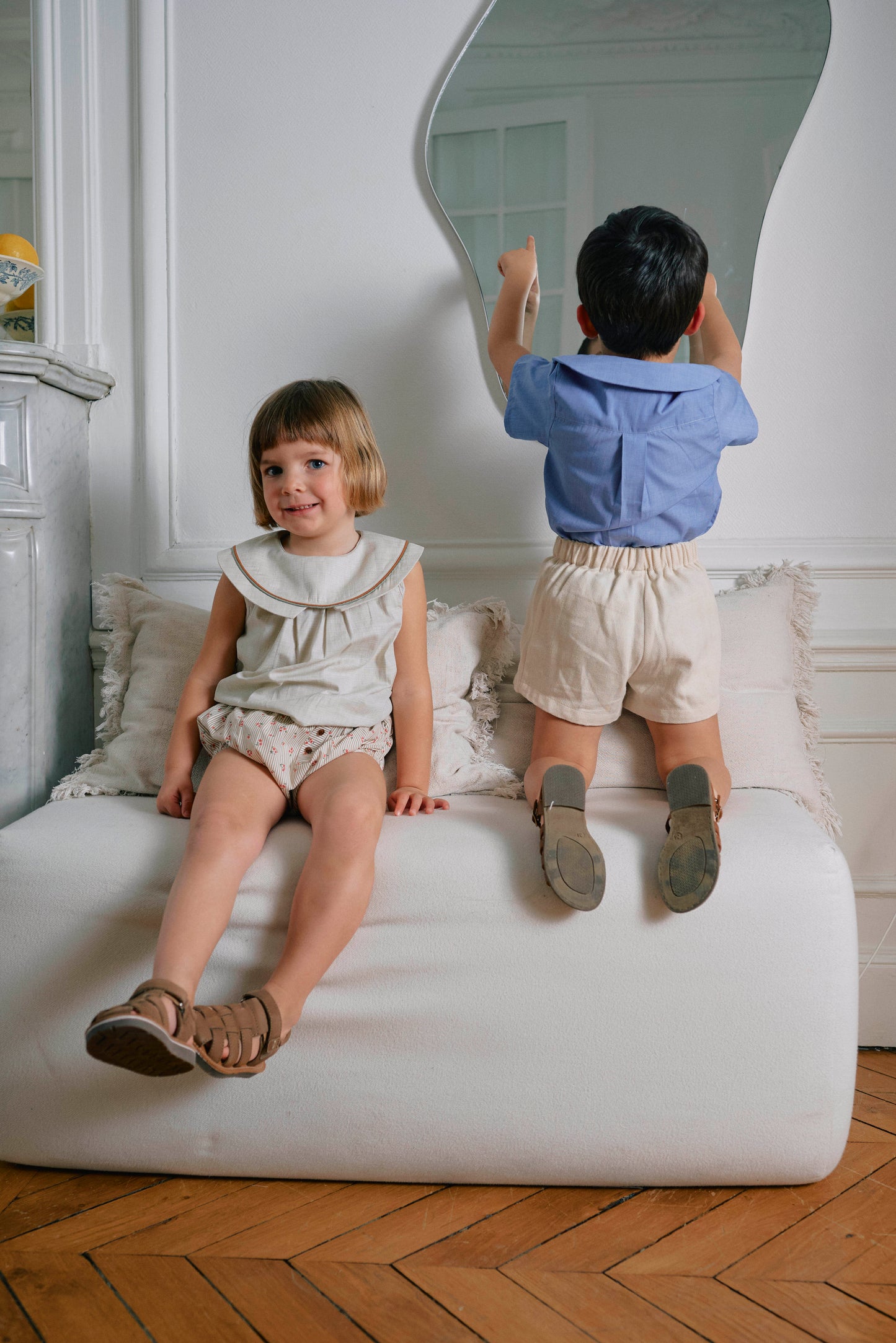 【ご予約終了】Maison Marelle|blouse CONVENTION - sky
