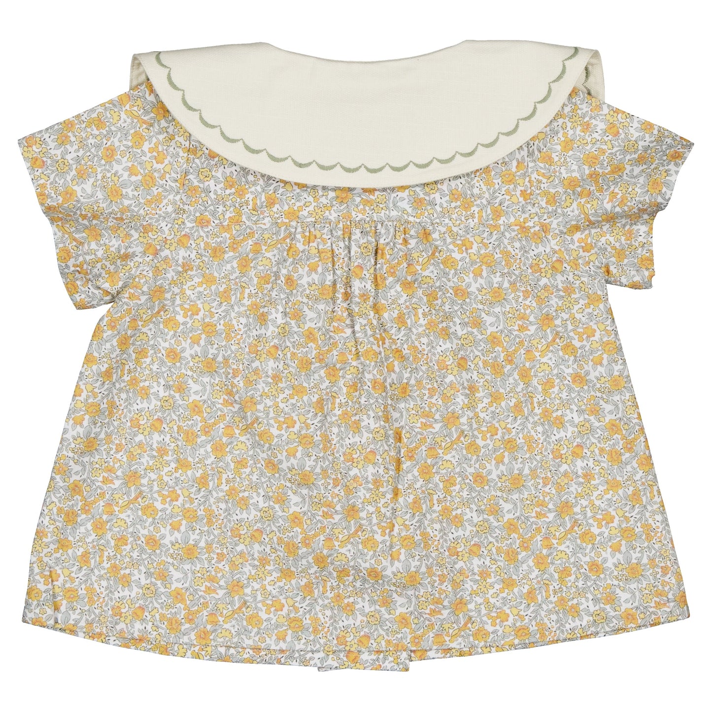 【ご予約終了】Maison Marelle|blouse NOLLET caramel & sage green flowers
