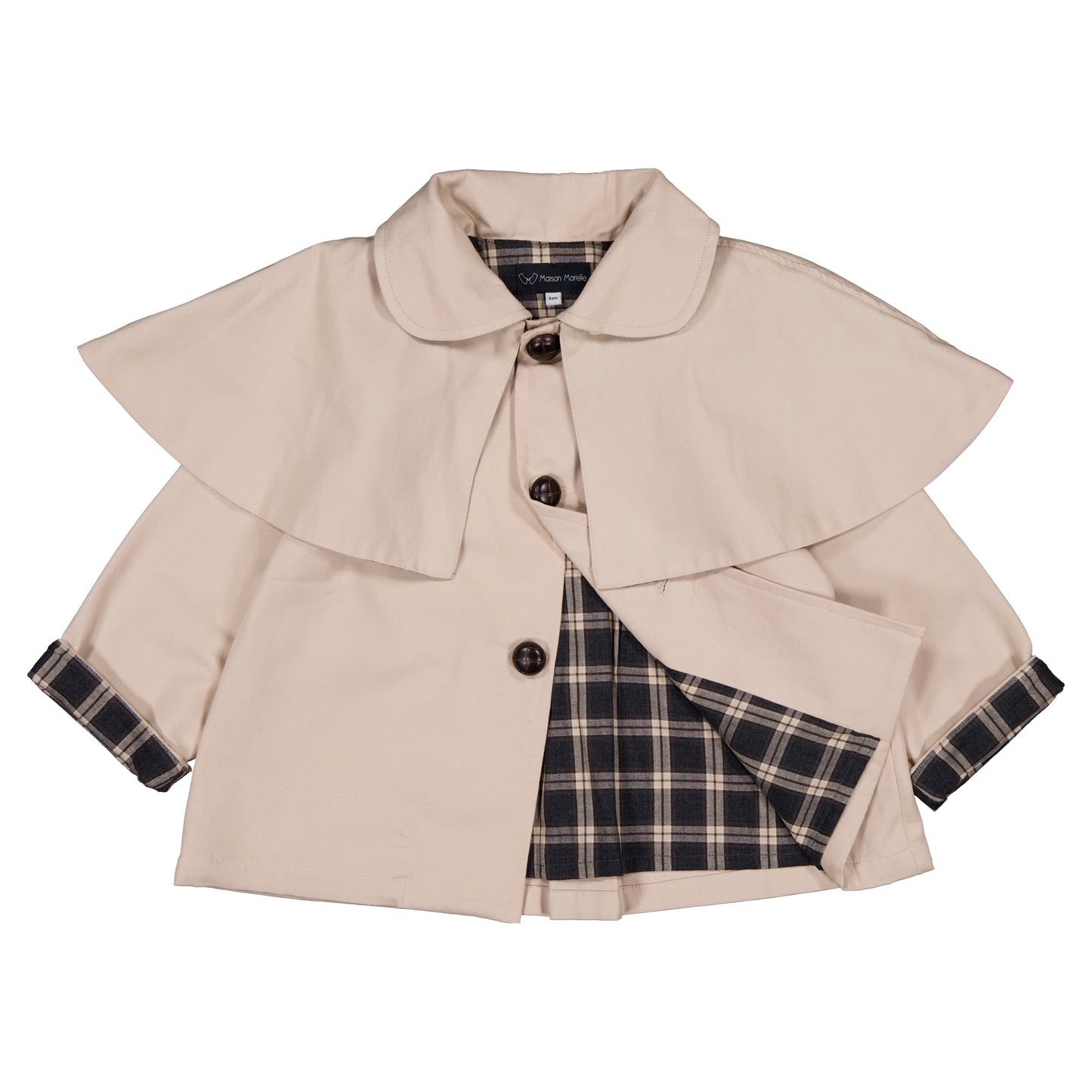 【ご予約終了】Maison Marelle｜Jacket AMOVIBLE cape SHERLOCK - BEIGE
