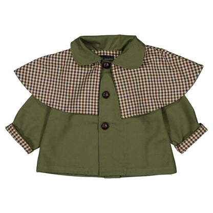 【ご予約終了】Maison Marelle｜Jacket AMOVIBLE cape SHERLOCK - kaki