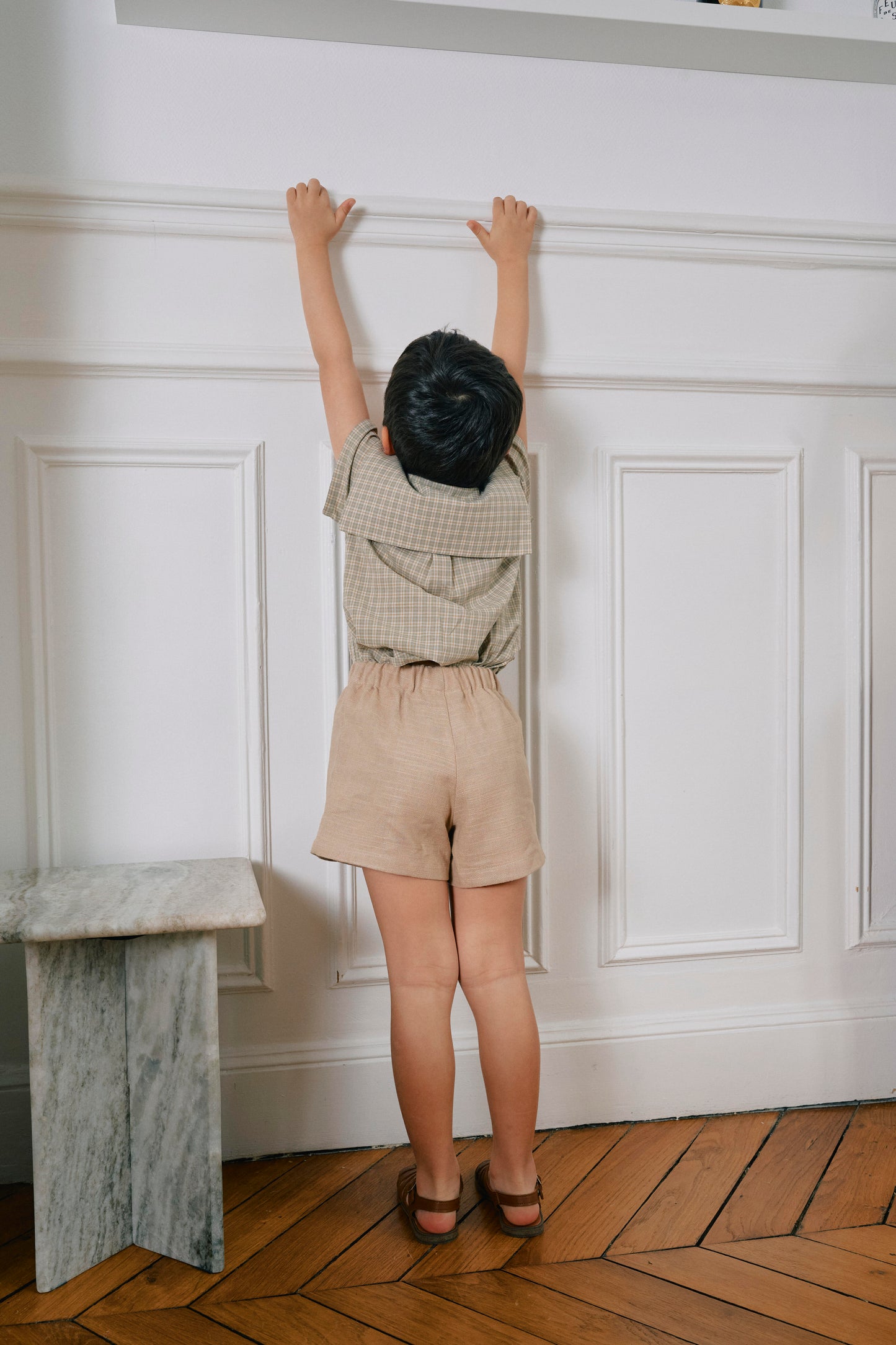 【ご予約終了】Maison Marelle｜Short SÈVRES - linen Beige