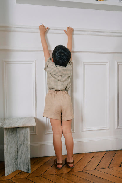 【ご予約終了】Maison Marelle｜Short SÈVRES - linen Beige