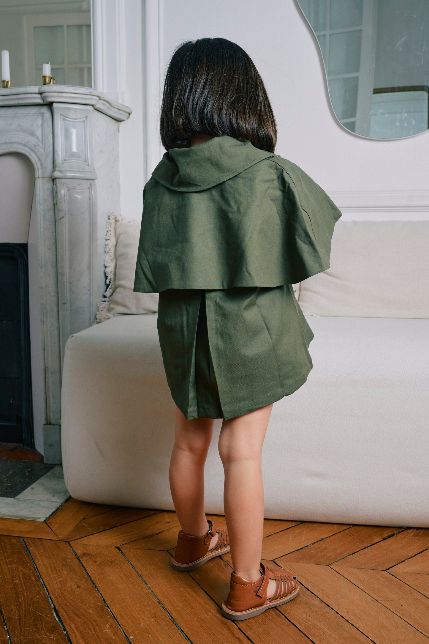 【ご予約終了】Maison Marelle｜Jacket AMOVIBLE cape SHERLOCK - kaki