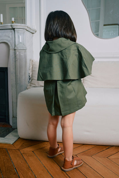 【ご予約終了】Maison Marelle｜Jacket AMOVIBLE cape SHERLOCK - kaki