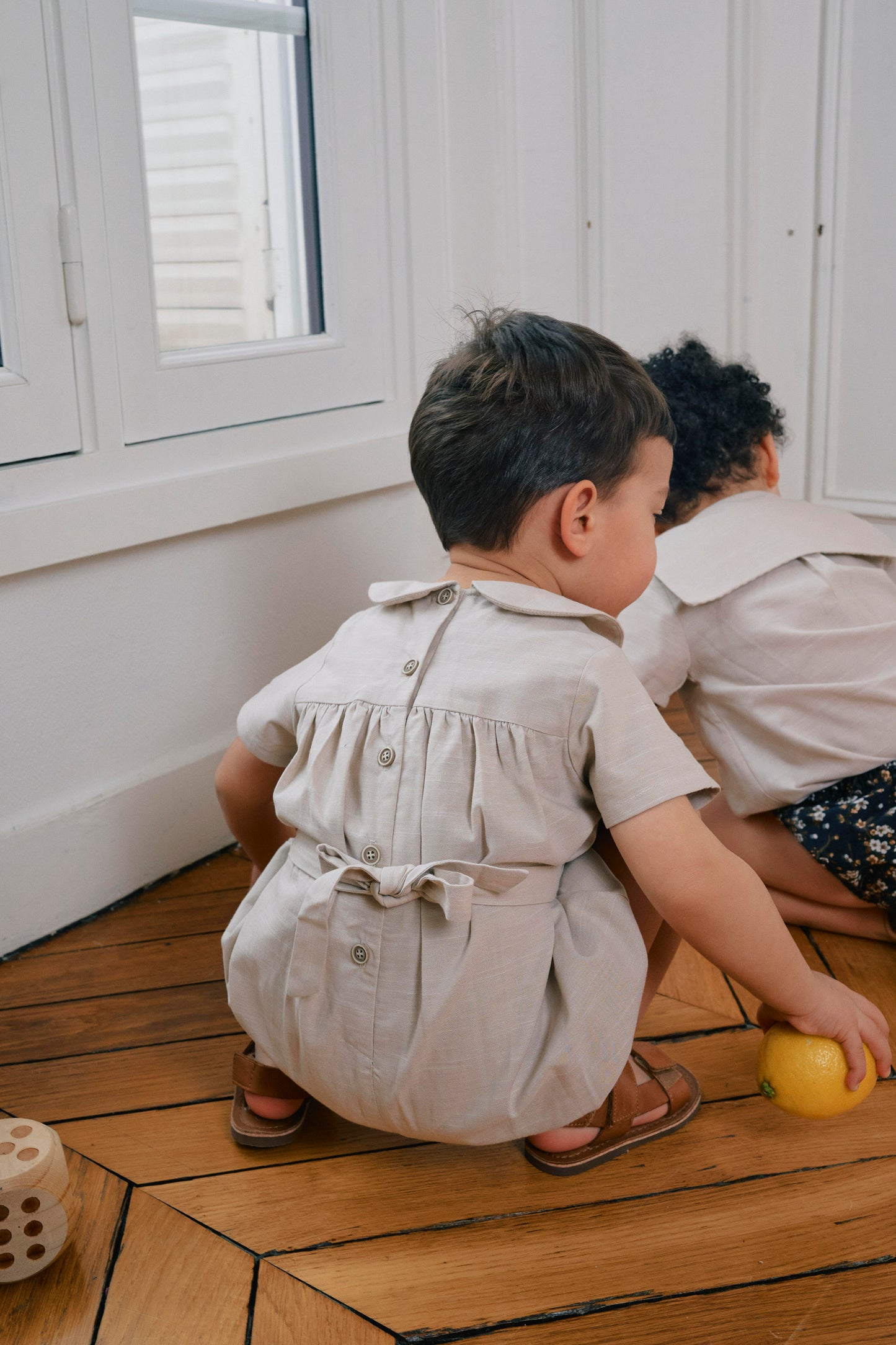 【ご予約終了】Maison Marelle｜Romper FOCH linen beige