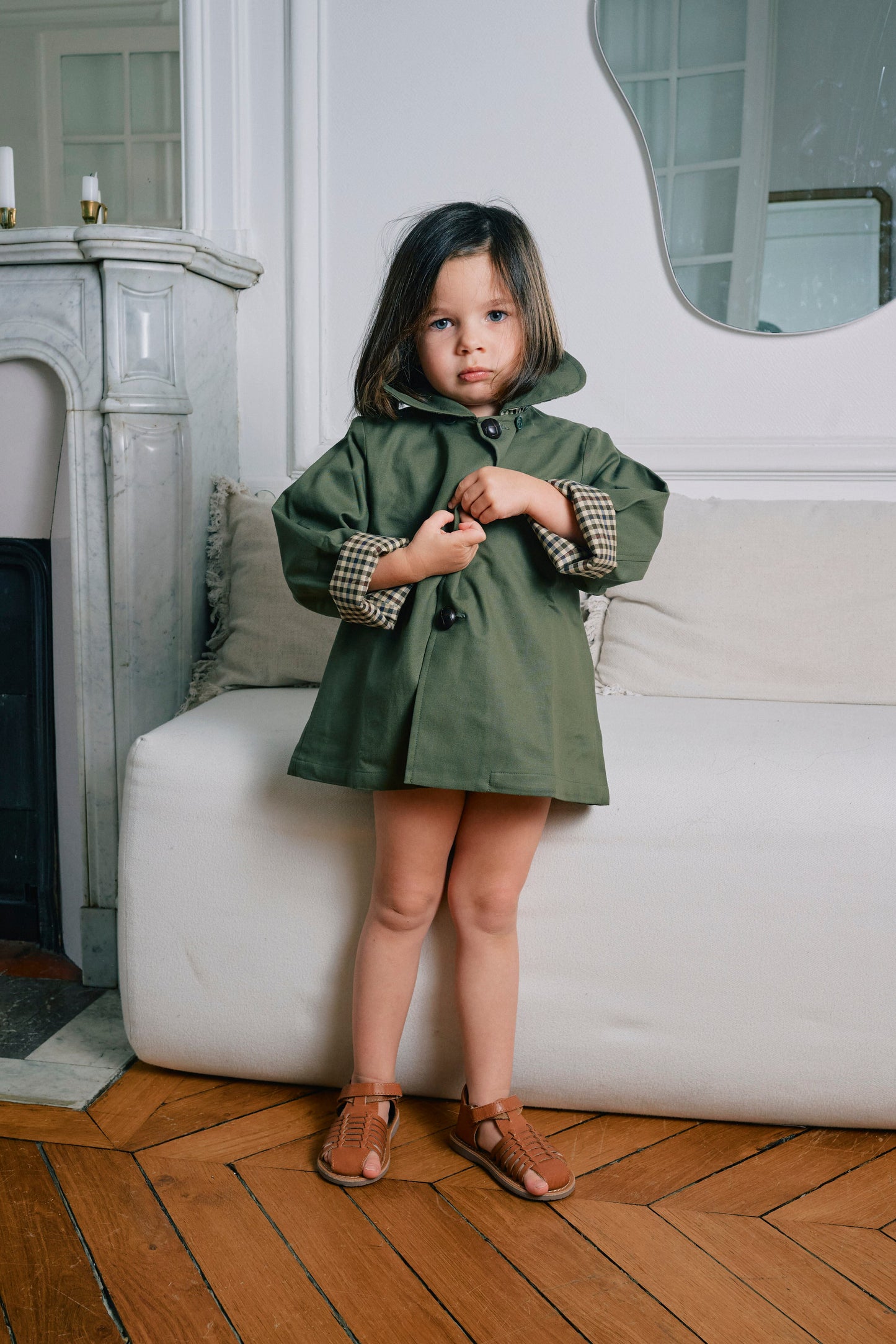 【ご予約終了】Maison Marelle｜Jacket AMOVIBLE cape SHERLOCK - kaki