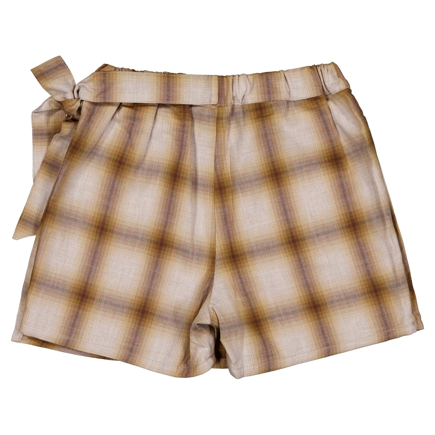 【ご予約終了】Maison Marelle｜Skirt & short PLEYEL tartan honey & brown