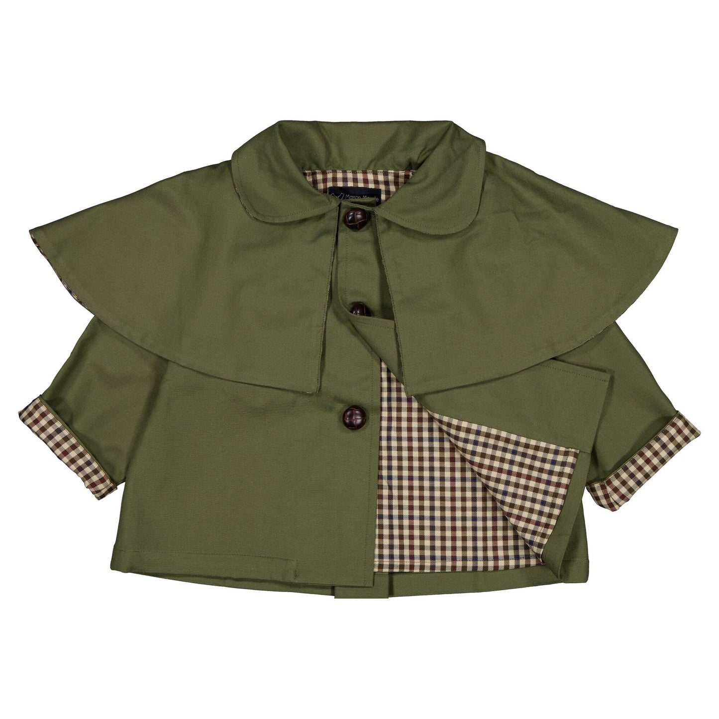 【ご予約終了】Maison Marelle｜Jacket AMOVIBLE cape SHERLOCK - kaki