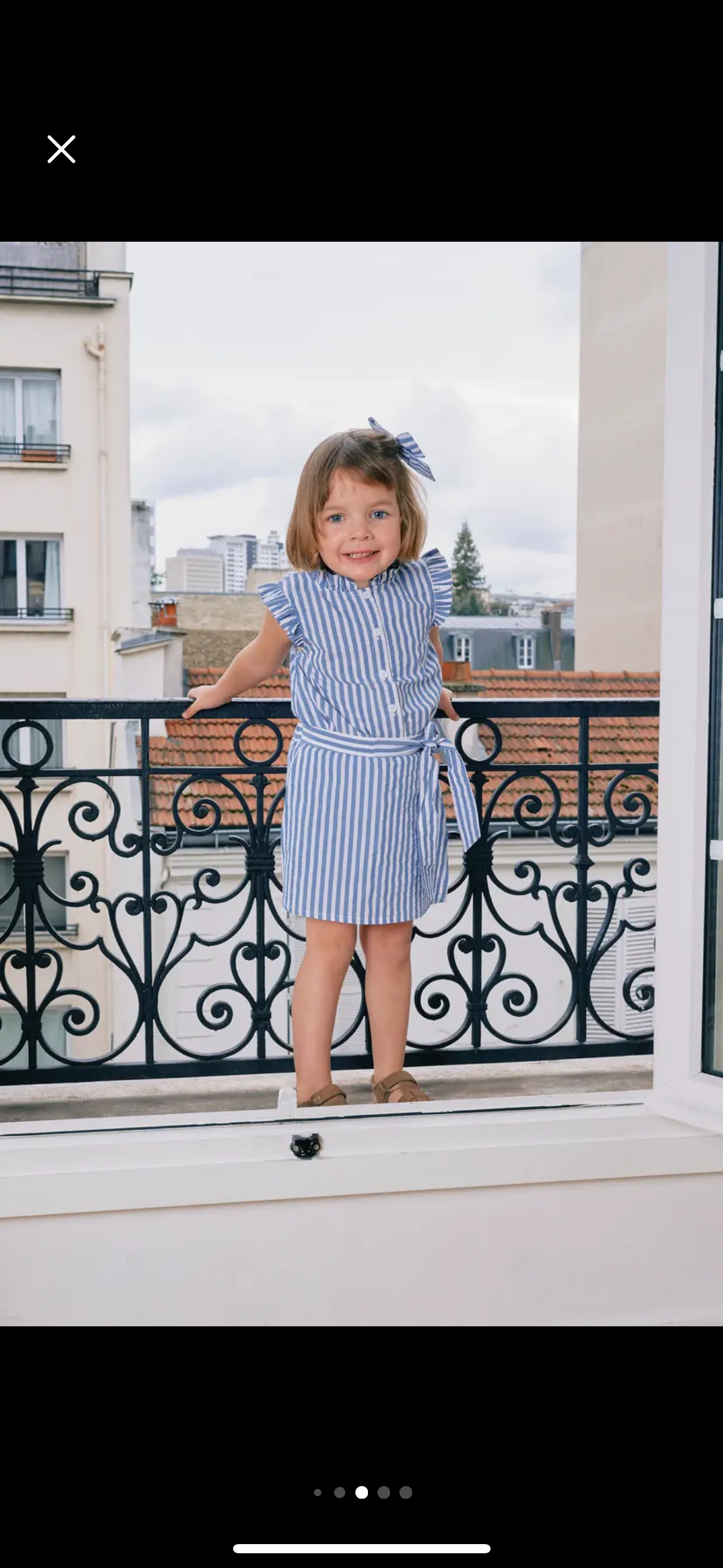 【ご予約終了】Maison Marelle｜skirt&short PLEYEL - blue stripes