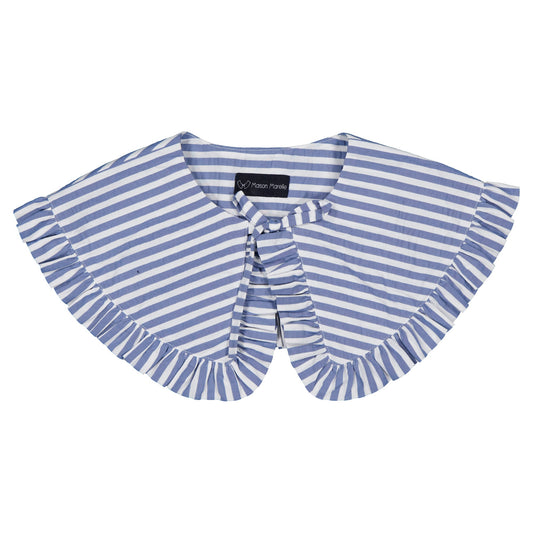 【ご予約終了】Maison Marelle｜ADULT collar TRIOMPHE - blue stripes