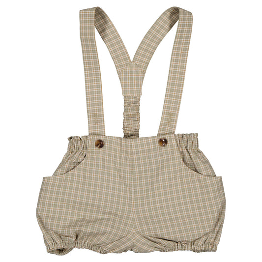 【ご予約終了】Maison Marelle｜Bloomer straps TERNES - check green& caramel