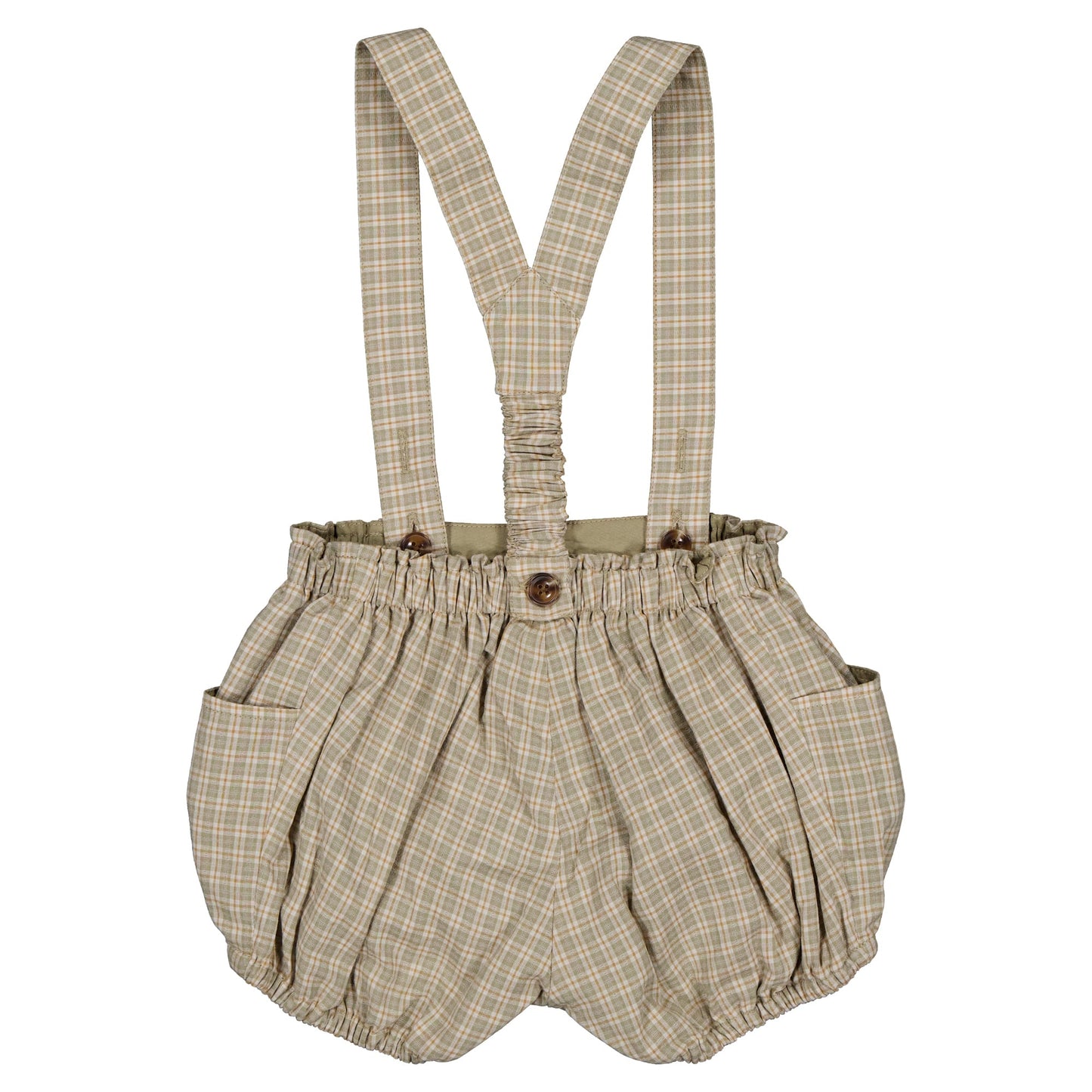【ご予約終了】Maison Marelle｜Bloomer straps TERNES - check green& caramel