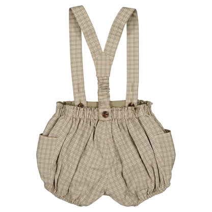 【ご予約終了】Maison Marelle｜Bloomer straps TERNES - check green& caramel