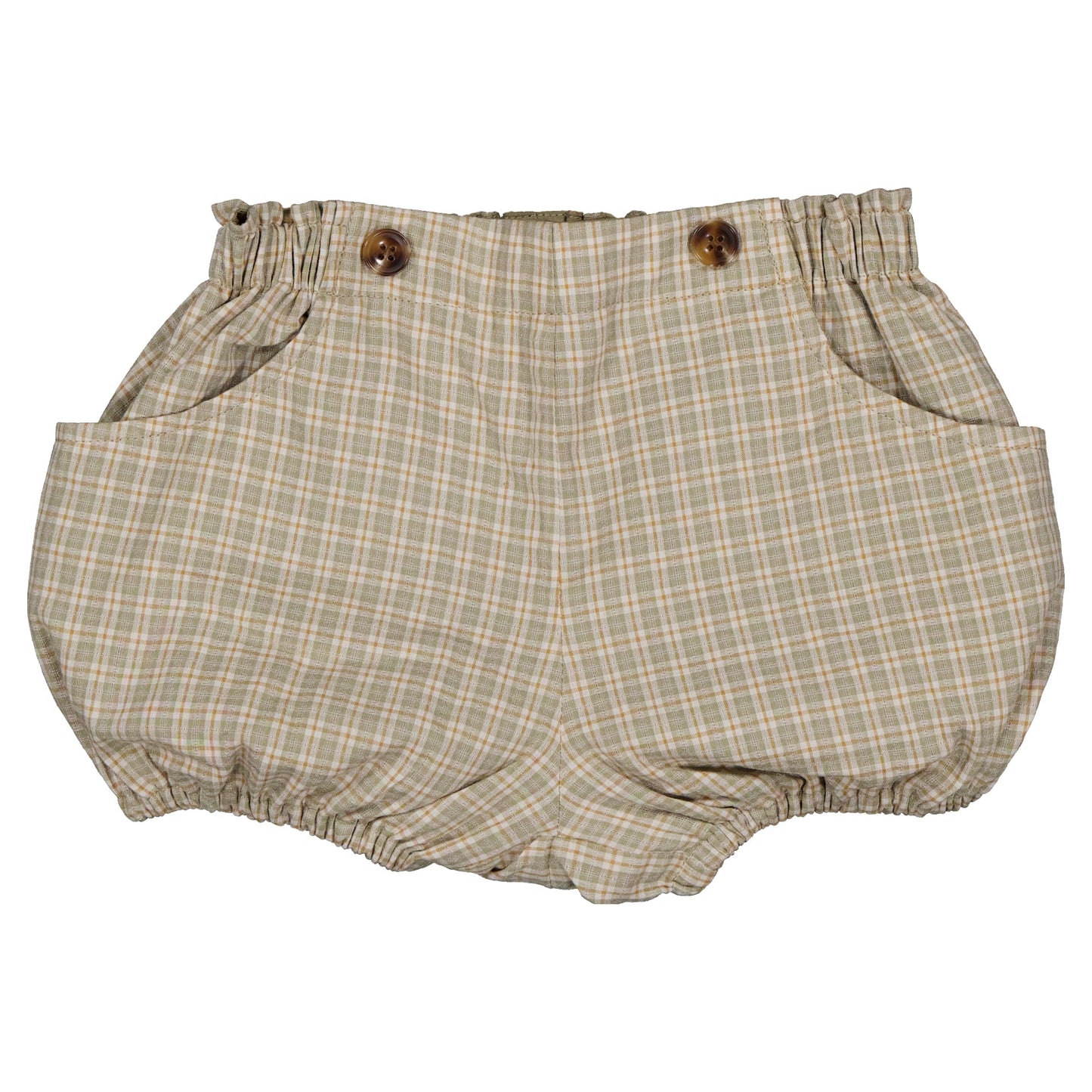 【ご予約終了】Maison Marelle｜Bloomer straps TERNES - check green& caramel