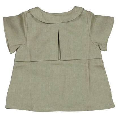 【ご予約終了】Maison Marelle｜Blouse BRANLY - linen green trench-coat