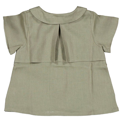 【ご予約終了】Maison Marelle｜Blouse BRANLY - linen green trench-coat