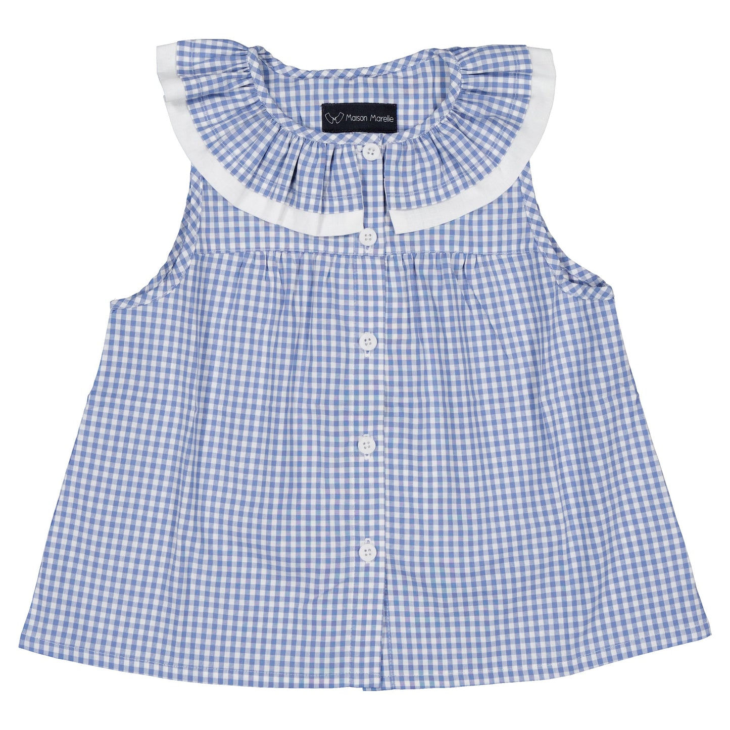 【ご予約終了】Maison Marelle｜Blouse MARCEAU - gingham blue