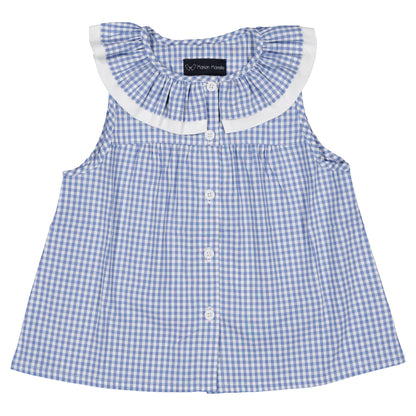 【ご予約終了】Maison Marelle｜Blouse MARCEAU - gingham blue