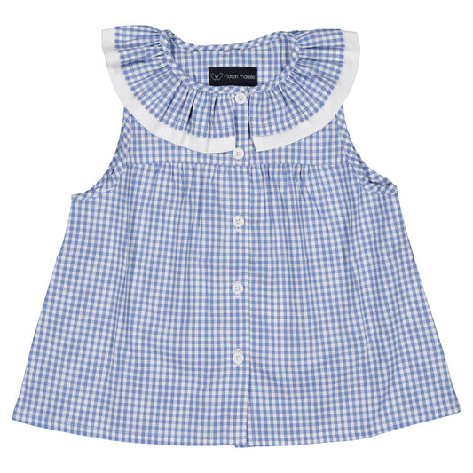 【ご予約終了】Maison Marelle｜Blouse MARCEAU - gingham blue
