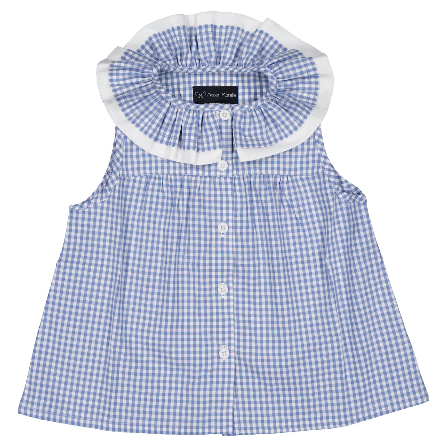 【ご予約終了】Maison Marelle｜Blouse MARCEAU - gingham blue