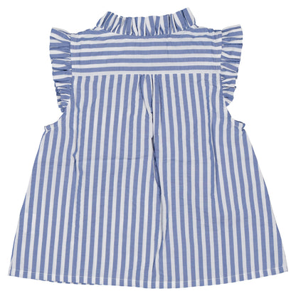 【ご予約終了】Maison Marelle｜Blouse MEZIERES - blue striped
