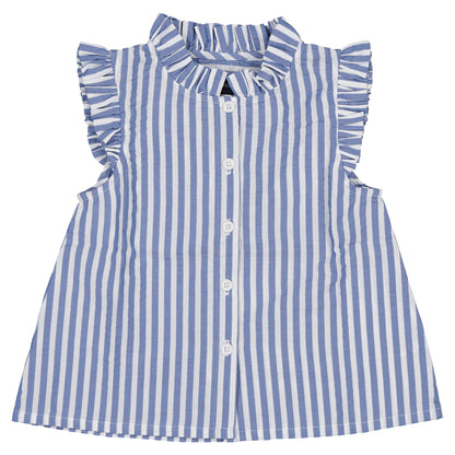 【ご予約終了】Maison Marelle｜Blouse MEZIERES - blue striped