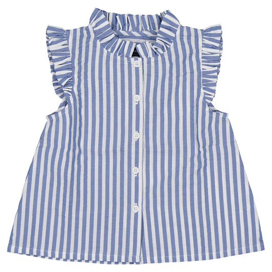 【ご予約終了】Maison Marelle｜Blouse MEZIERES - blue striped