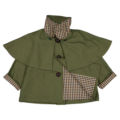 【ご予約終了】Maison Marelle｜Jacket AMOVIBLE cape SHERLOCK - kaki