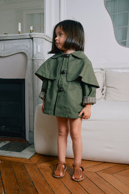 【ご予約終了】Maison Marelle｜Jacket AMOVIBLE cape SHERLOCK - kaki