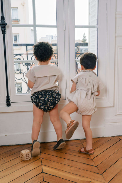 【ご予約終了】Maison Marelle｜Romper FOCH linen beige