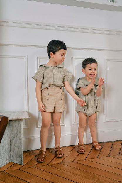 【ご予約終了】Maison Marelle｜Short SÈVRES - linen Beige