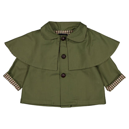 【ご予約終了】Maison Marelle｜Jacket AMOVIBLE cape SHERLOCK - kaki