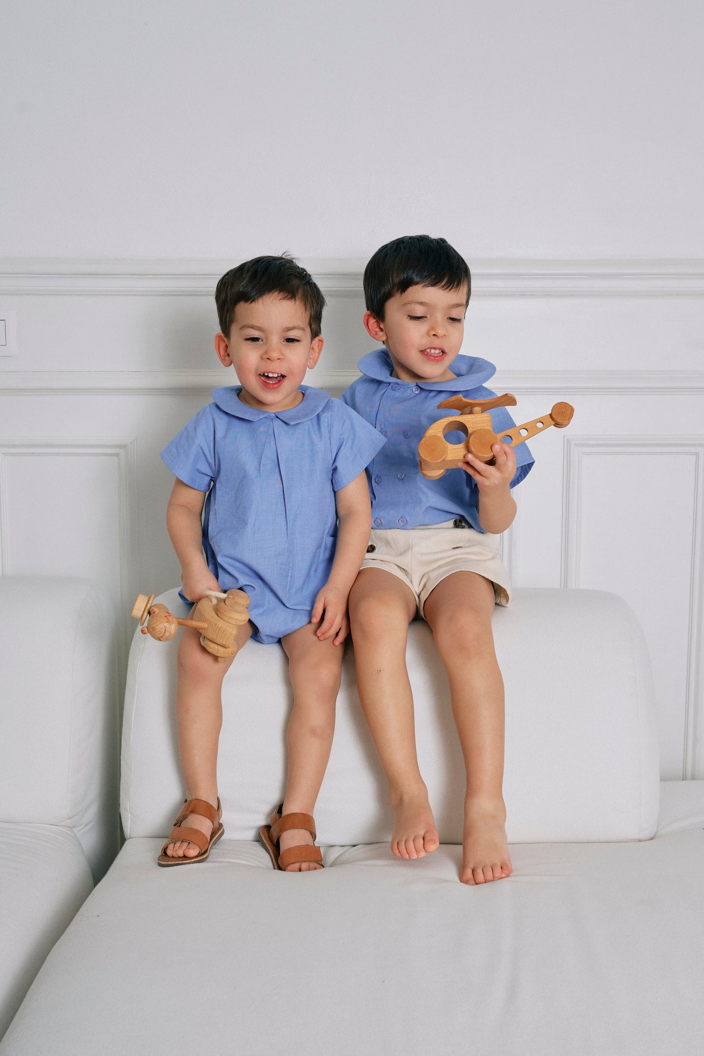 【ご予約終了】Maison Marelle｜Romper BASILE - sky