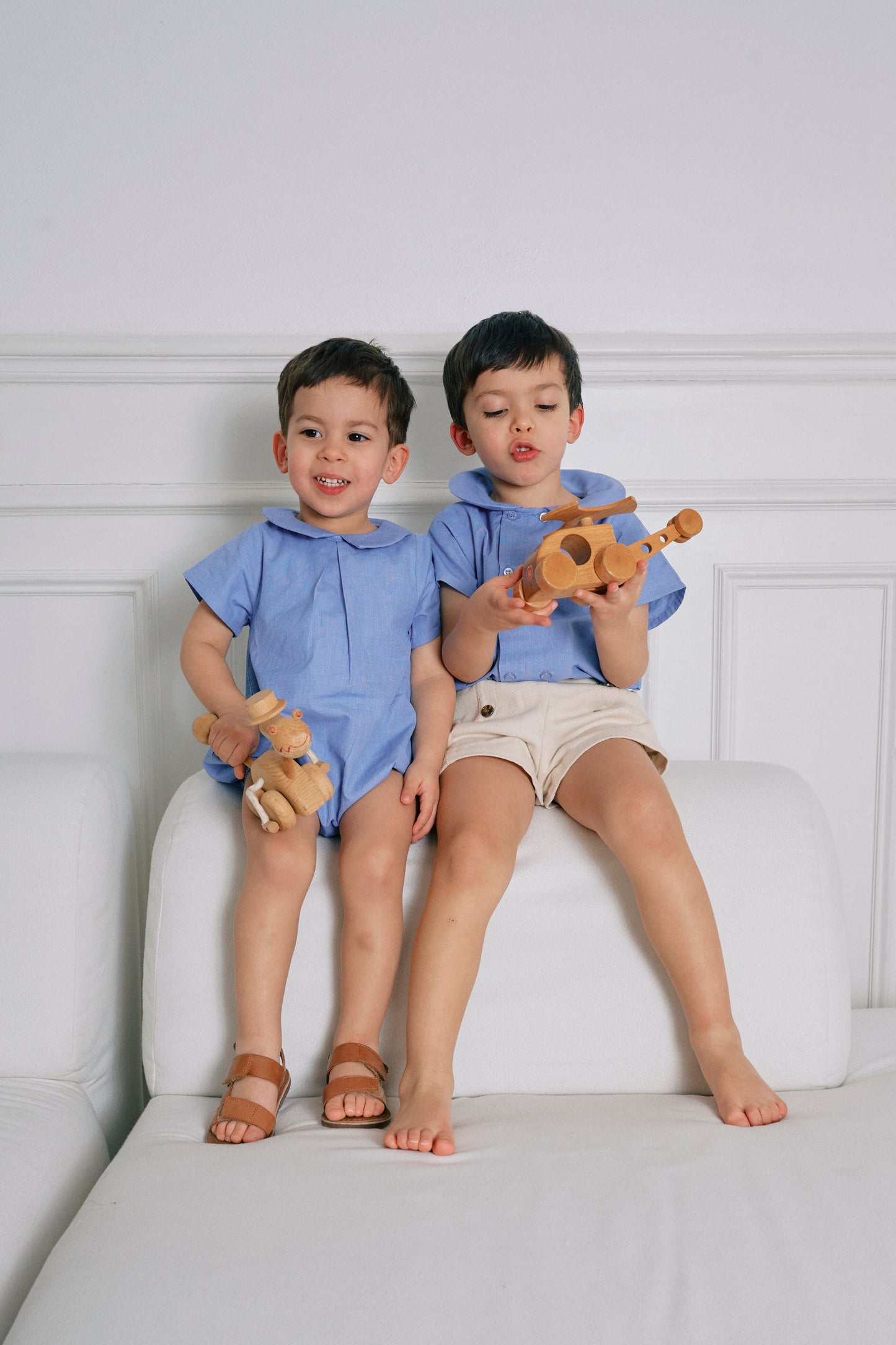 【ご予約終了】Maison Marelle｜Romper BASILE - sky