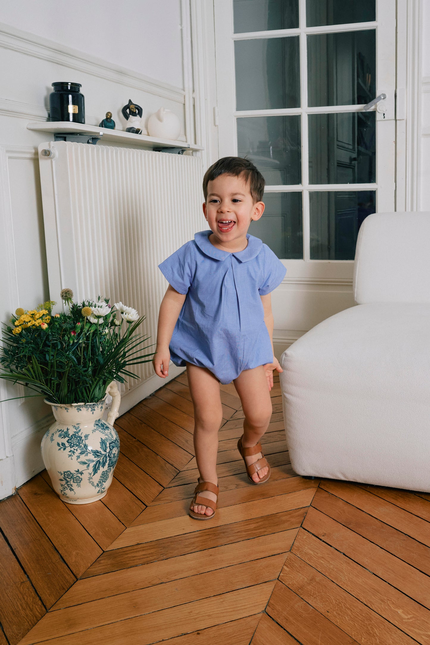 【ご予約終了】Maison Marelle｜Romper BASILE - sky