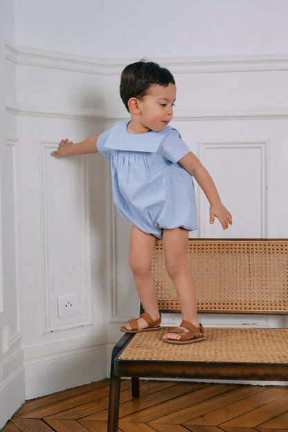 【ご予約終了】Maison Marelle｜Romper BOURBON - blue