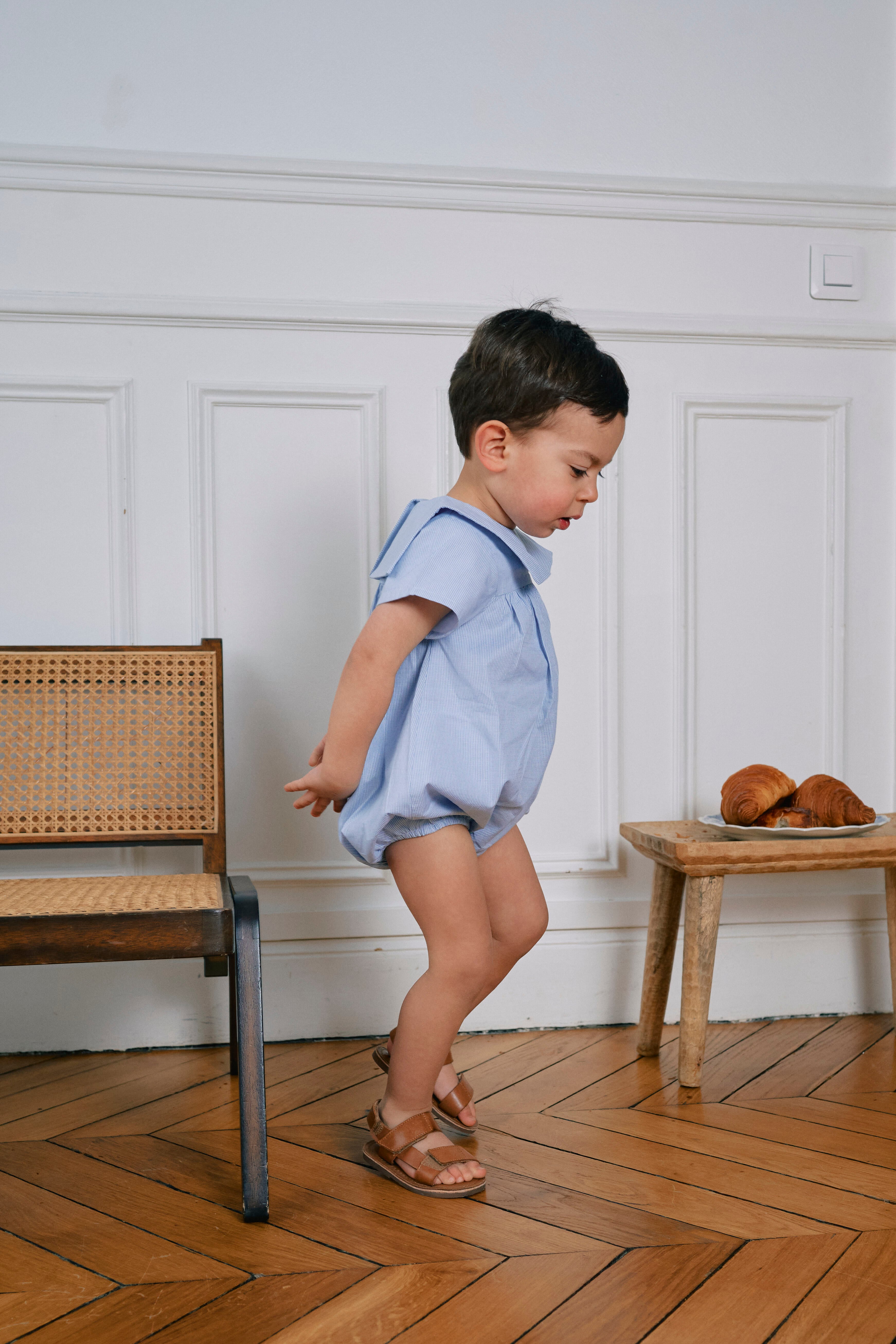 ご予約終了】Maison Marelle｜Romper BOURBON - blue – MICHEL
