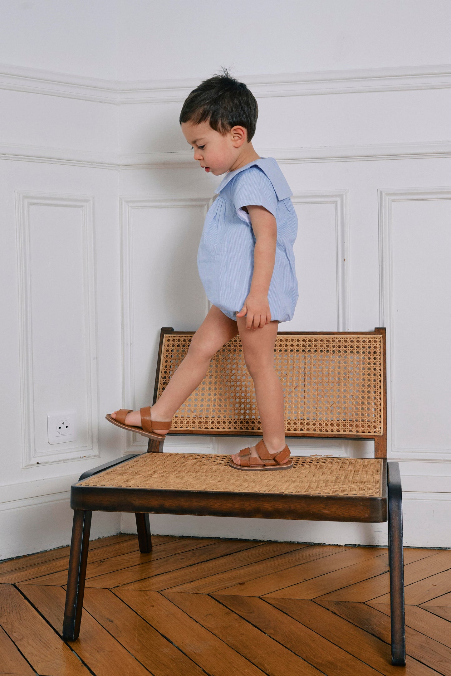 【ご予約終了】Maison Marelle｜Romper BOURBON - blue