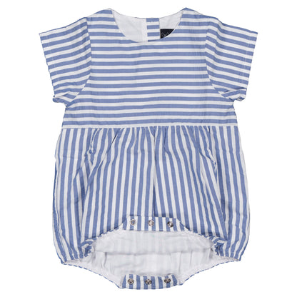 【ご予約終了】Maison Marelle｜Romper BOURSE - blue striped